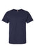 Hanes 5290P Mens Essential Short Sleeve Crewneck T-Shirt w/ Pocket Athletic Navy Blue Flat Front