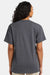 Hanes 5290P Mens Essential Short Sleeve Crewneck T-Shirt w/ Pocket Heather Charcoal Grey Model Back