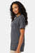 Hanes 5290P Mens Essential Short Sleeve Crewneck T-Shirt w/ Pocket Heather Charcoal Grey Model Side