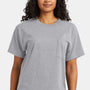 Hanes Mens Essential Short Sleeve Crewneck T-Shirt w/ Pocket - Light Steel Grey