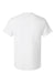 Hanes 5290P Mens Essential Short Sleeve Crewneck T-Shirt w/ Pocket White Flat Back