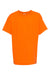 Hanes 5370 Youth EcoSmart Short Sleeve Crewneck T-Shirt Safety Orange Flat Front