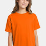 Hanes Youth EcoSmart Short Sleeve Crewneck T-Shirt - Safety Orange
