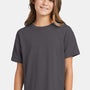 Hanes Youth EcoSmart Short Sleeve Crewneck T-Shirt - Smoke Grey