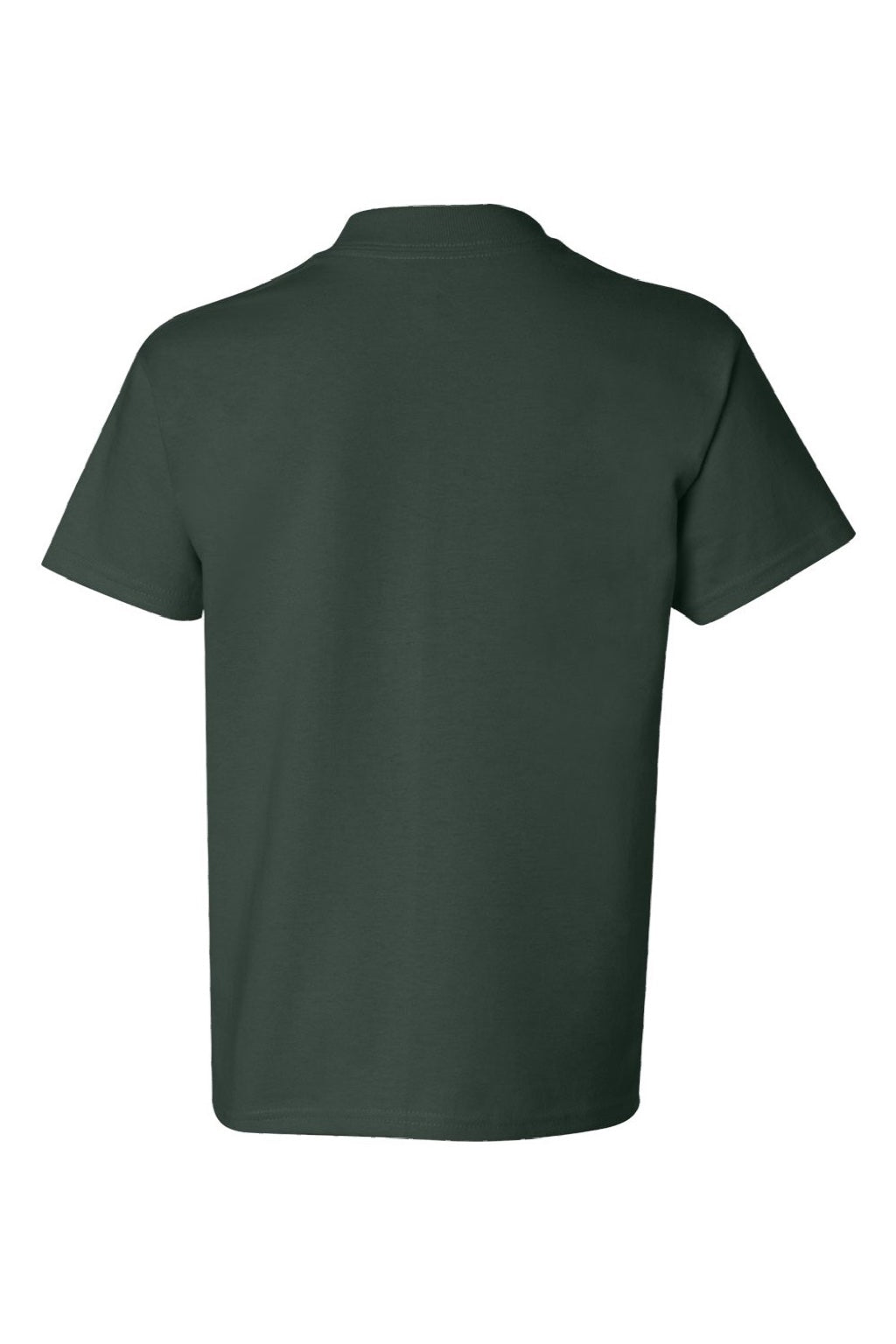 Hanes 5450 Youth Authentic Short Sleeve Crewneck T-Shirt Deep Forest Green Flat Back