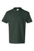 Hanes 5450 Youth Authentic Short Sleeve Crewneck T-Shirt Deep Forest Green Flat Front