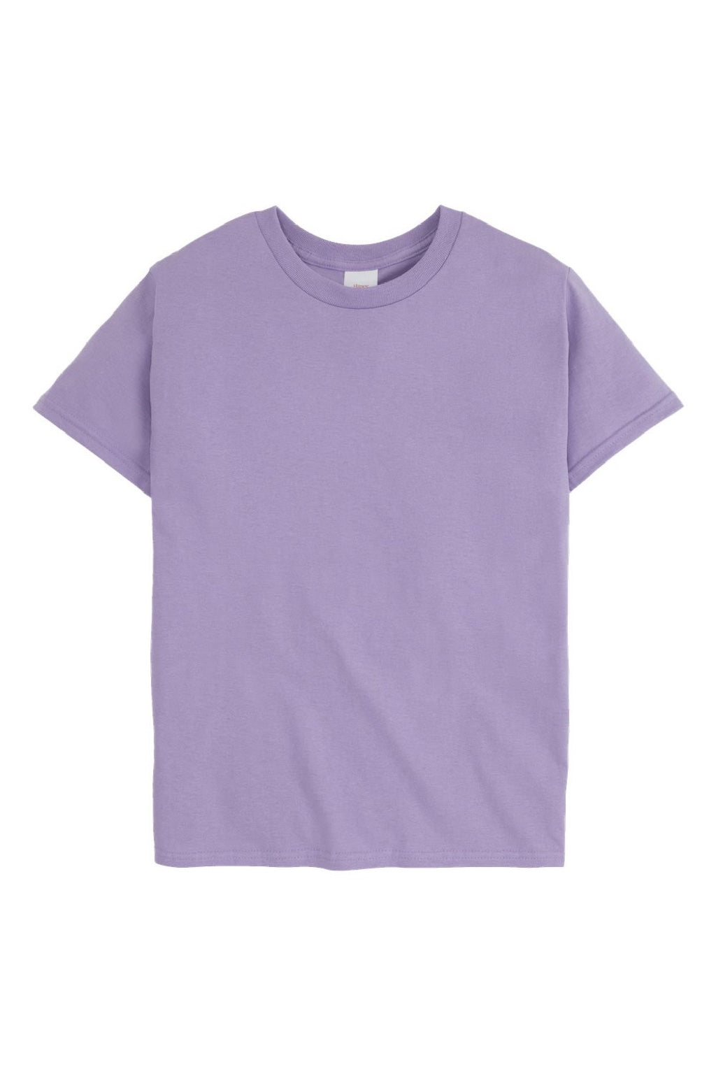 Hanes 5450 Youth Authentic Short Sleeve Crewneck T-Shirt Lavender Purple Flat Front