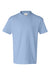 Hanes 5450 Youth Authentic Short Sleeve Crewneck T-Shirt Light Blue Flat Front
