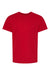 Hanes 5480 Youth Essential-T Short Sleeve Crewneck T-Shirt Athletic Crimson Red Flat Front