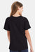 Hanes 5480 Youth Essential-T Short Sleeve Crewneck T-Shirt Black Model Back