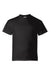 Hanes 5480 Youth Essential-T Short Sleeve Crewneck T-Shirt Black Flat Front
