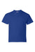 Hanes 5480 Youth Essential-T Short Sleeve Crewneck T-Shirt Deep Royal Blue Flat Front