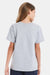 Hanes 5480 Youth Essential-T Short Sleeve Crewneck T-Shirt Light Steel Grey Model Back