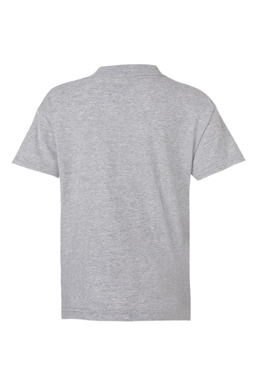 Hanes 5480 Youth Essential-T Short Sleeve Crewneck T-Shirt Light Steel Grey Flat Back