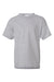 Hanes 5480 Youth Essential-T Short Sleeve Crewneck T-Shirt Light Steel Grey Flat Front