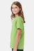 Hanes 5480 Youth Essential-T Short Sleeve Crewneck T-Shirt Lime Green Model Side