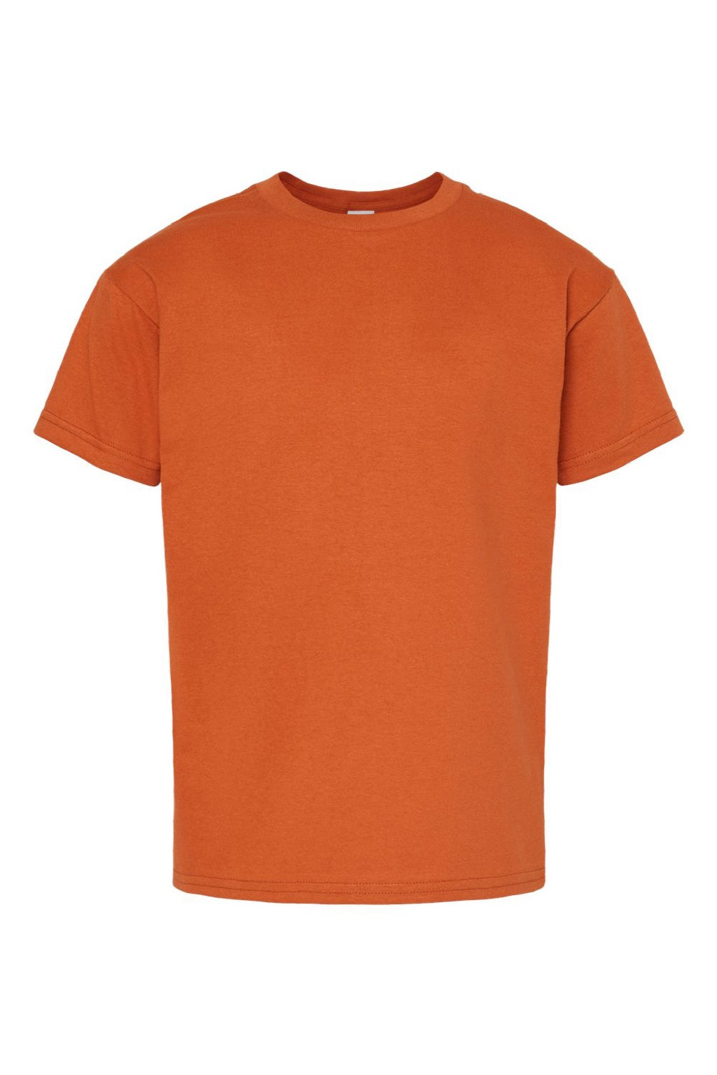 Hanes 5480 Youth Essential-T Short Sleeve Crewneck T-Shirt Texas Orange Flat Front