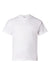 Hanes 5480 Youth Essential-T Short Sleeve Crewneck T-Shirt White Flat Front