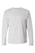 Hanes 5586 Mens Authentic Long Sleeve Crewneck T-Shirt Ash Grey Flat Front