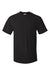 Hanes 5590 Mens Authentic Short Sleeve Crewneck T-Shirt w/ Pocket Black Flat Front
