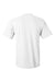 Hanes 5590 Mens Authentic Short Sleeve Crewneck T-Shirt w/ Pocket White Flat Back