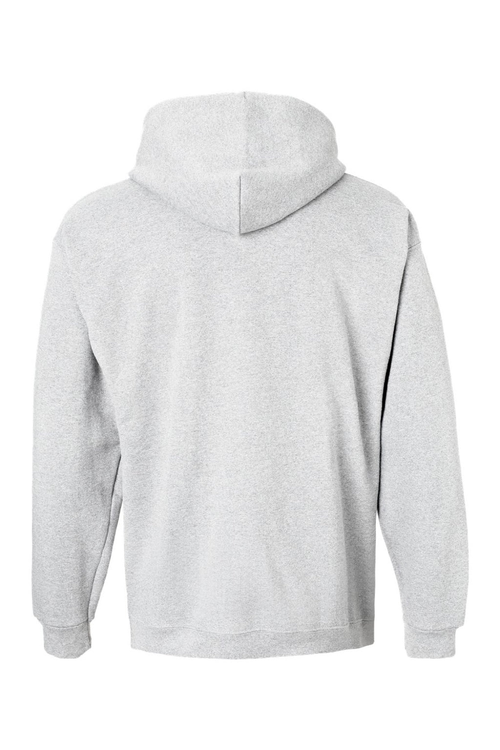 Hanes F170 Mens Ultimate Cotton PrintPro XP Pill Resistant Hooded Sweatshirt Hoodie w/ Pouch Pocket Ash Grey Flat Back