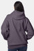 Hanes F170 Mens Ultimate Cotton PrintPro XP Pill Resistant Hooded Sweatshirt Hoodie w/ Pouch Pocket Heather Charcoal Grey Model Back