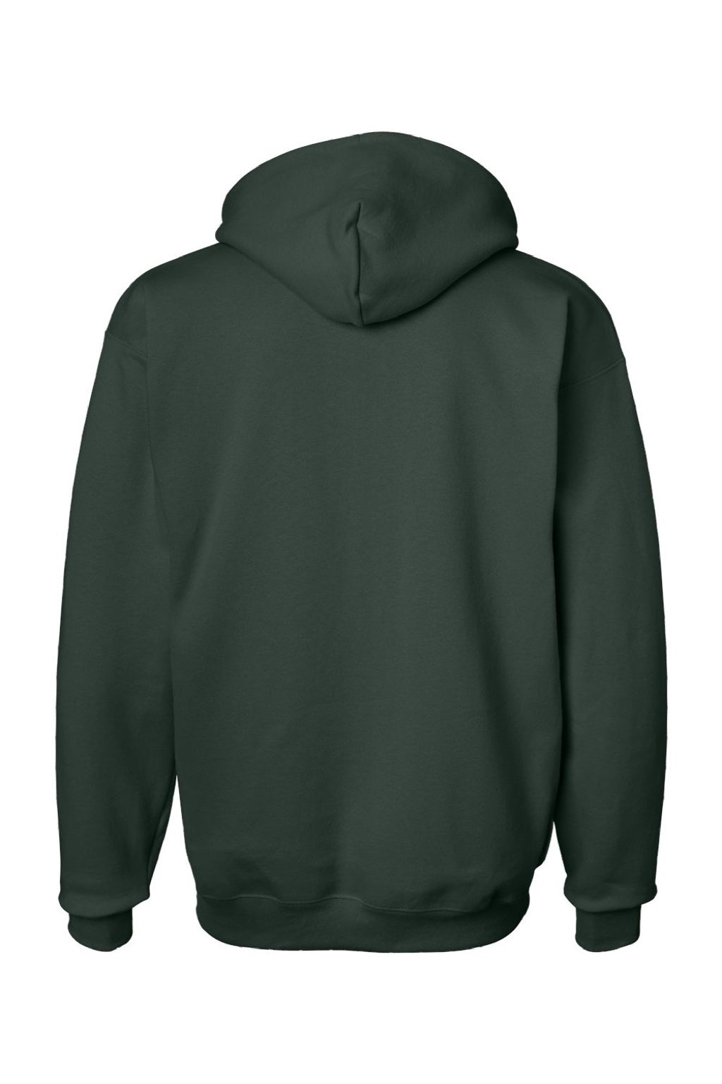 Hanes F170 Mens Ultimate Cotton PrintPro XP Pill Resistant Hooded Sweatshirt Hoodie w/ Pouch Pocket Deep Forest Green Flat Back