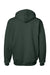 Hanes F170 Mens Ultimate Cotton PrintPro XP Pill Resistant Hooded Sweatshirt Hoodie w/ Pouch Pocket Deep Forest Green Flat Back