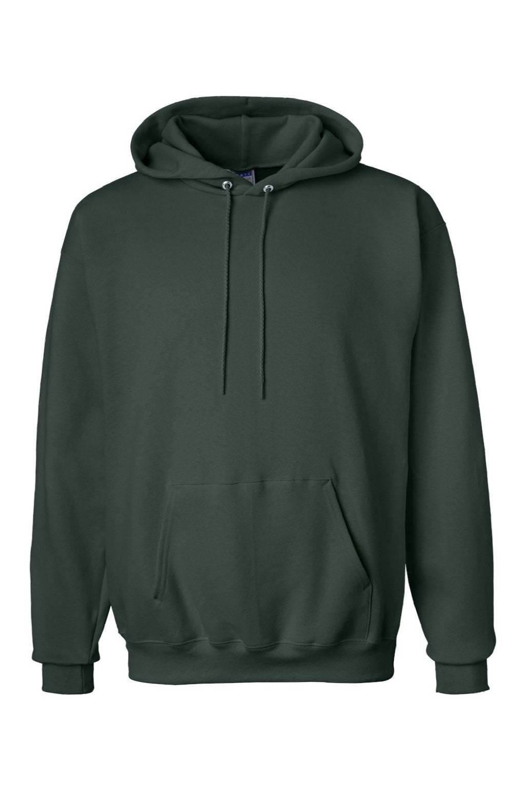 Hanes F170 Mens Ultimate Cotton PrintPro XP Pill Resistant Hooded Sweatshirt Hoodie w/ Pouch Pocket Deep Forest Green Flat Front