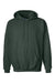 Hanes F170 Mens Ultimate Cotton PrintPro XP Pill Resistant Hooded Sweatshirt Hoodie w/ Pouch Pocket Deep Forest Green Flat Front
