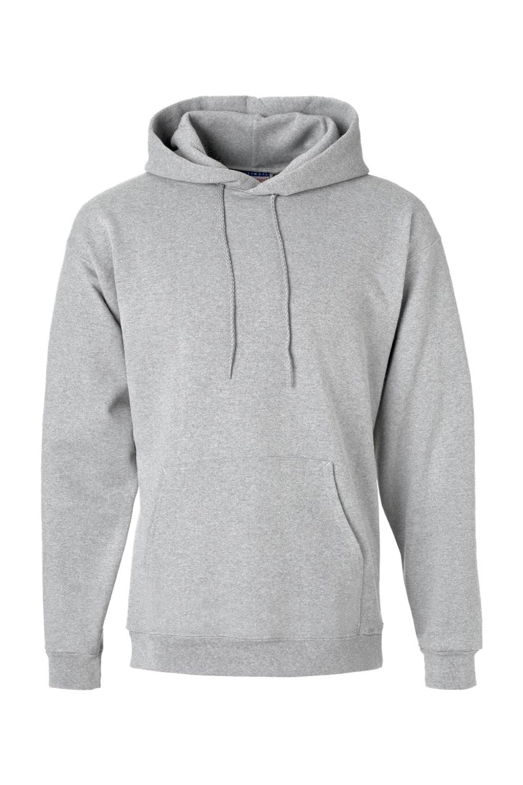 Hanes F170 Mens Ultimate Cotton PrintPro XP Pill Resistant Hooded Sweatshirt Hoodie w/ Pouch Pocket Light Steel Grey Flat Front