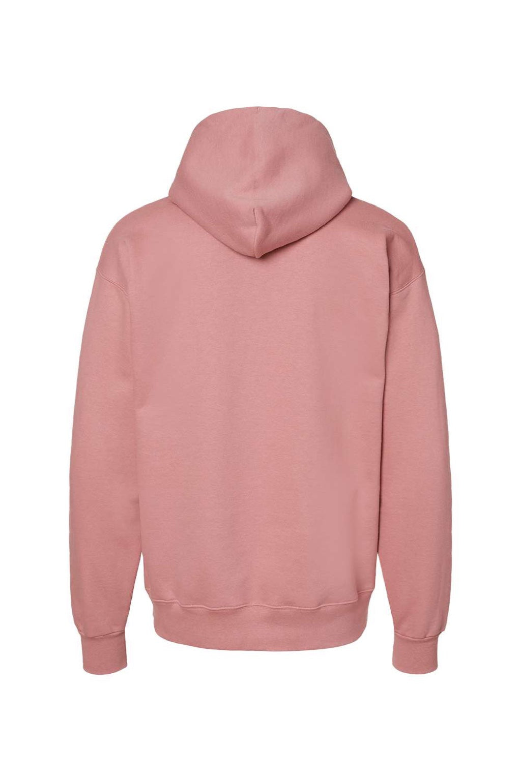 Hanes F170 Mens Ultimate Cotton PrintPro XP Pill Resistant Hooded Sweatshirt Hoodie w/ Pouch Pocket Mauve Flat Back