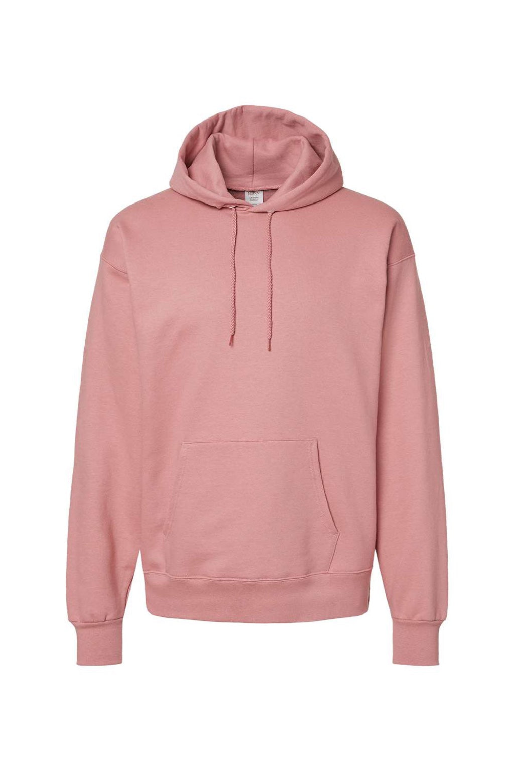 Hanes F170 Mens Ultimate Cotton PrintPro XP Pill Resistant Hooded Sweatshirt Hoodie w/ Pouch Pocket Mauve Flat Front
