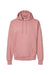 Hanes F170 Mens Ultimate Cotton PrintPro XP Pill Resistant Hooded Sweatshirt Hoodie w/ Pouch Pocket Mauve Flat Front