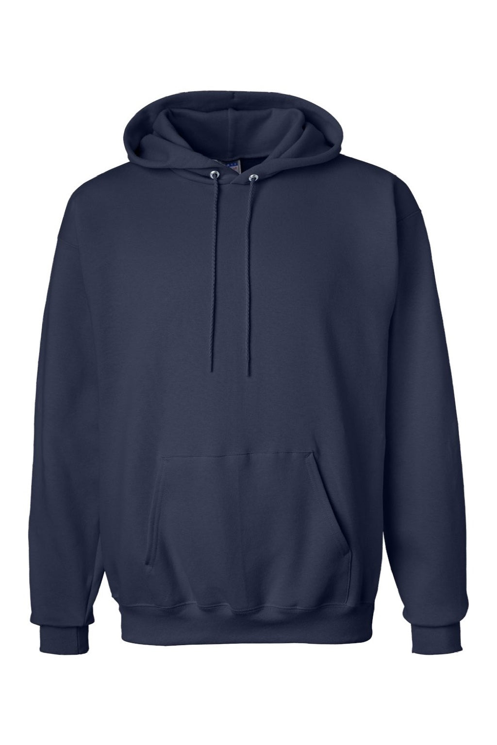 Hanes F170 Mens Ultimate Cotton PrintPro XP Pill Resistant Hooded Sweatshirt Hoodie w/ Pouch Pocket Navy Blue Flat Front