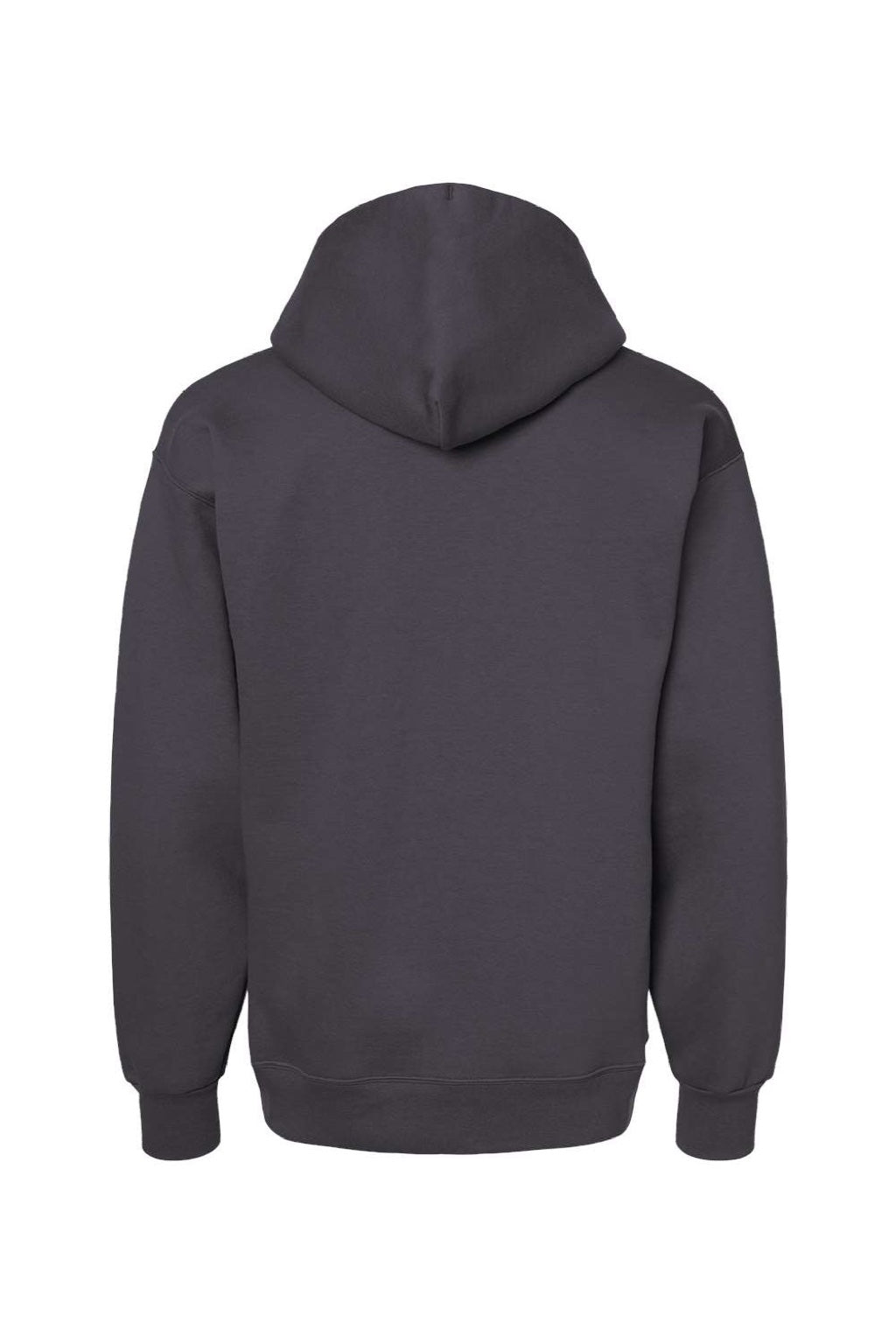 Hanes F170 Mens Ultimate Cotton PrintPro XP Pill Resistant Hooded Sweatshirt Hoodie w/ Pouch Pocket Smoke Grey Flat Back