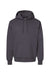 Hanes F170 Mens Ultimate Cotton PrintPro XP Pill Resistant Hooded Sweatshirt Hoodie w/ Pouch Pocket Smoke Grey Flat Front