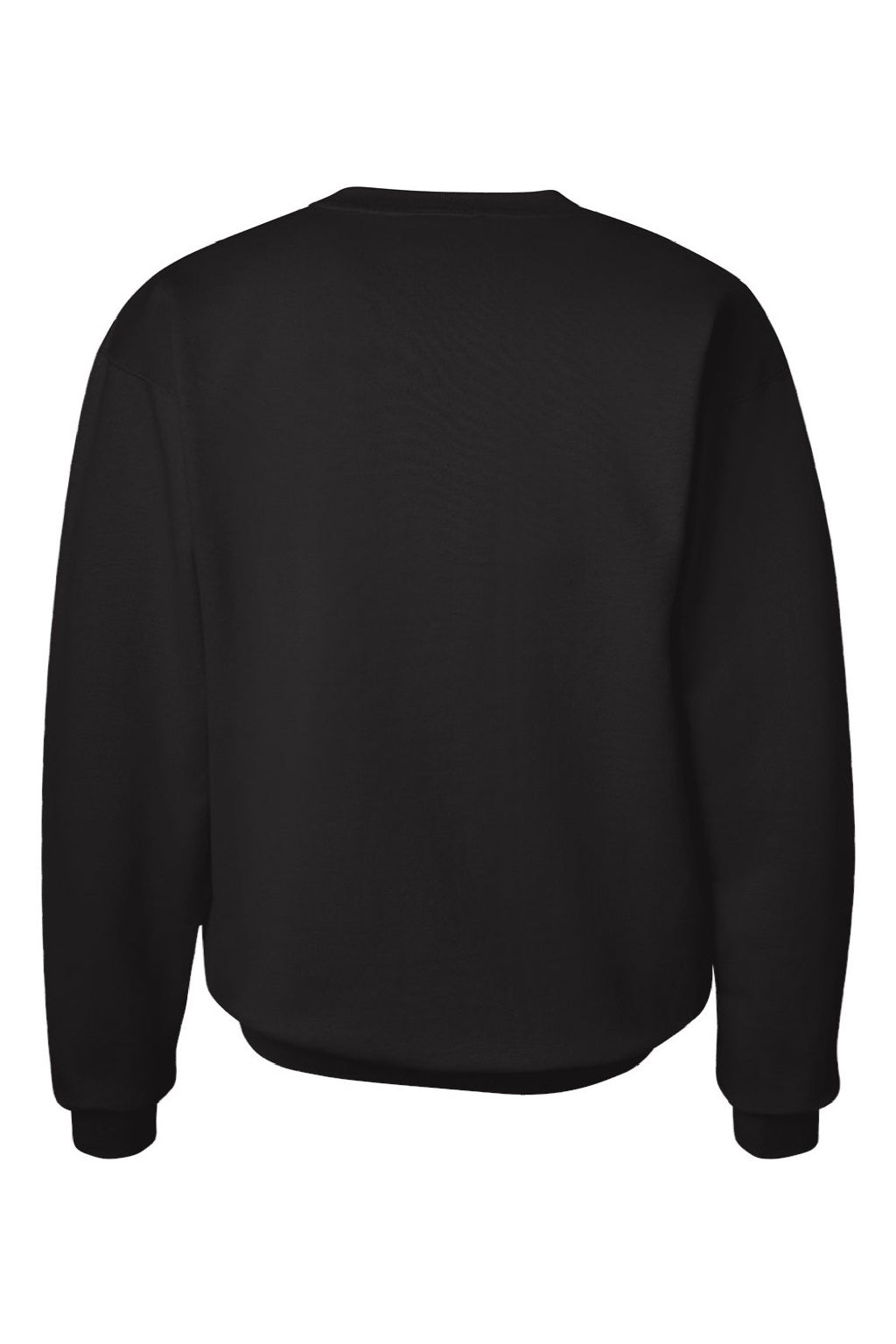 Hanes F260 Mens Ultimate Cotton PrintPro XP Pill Resistant Crewneck Sweatshirt Black Flat Back