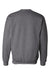 Hanes F260 Mens Ultimate Cotton PrintPro XP Pill Resistant Crewneck Sweatshirt Heather Charcoal Grey Flat Back