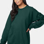 Hanes Mens Ultimate Cotton PrintPro XP Pill Resistant Crewneck Sweatshirt - Deep Forest Green