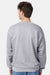 Hanes F260 Mens Ultimate Cotton PrintPro XP Pill Resistant Crewneck Sweatshirt Light Steel Grey Model Back
