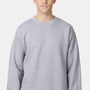 Hanes Mens Ultimate Cotton PrintPro XP Pill Resistant Crewneck Sweatshirt - Light Steel Grey