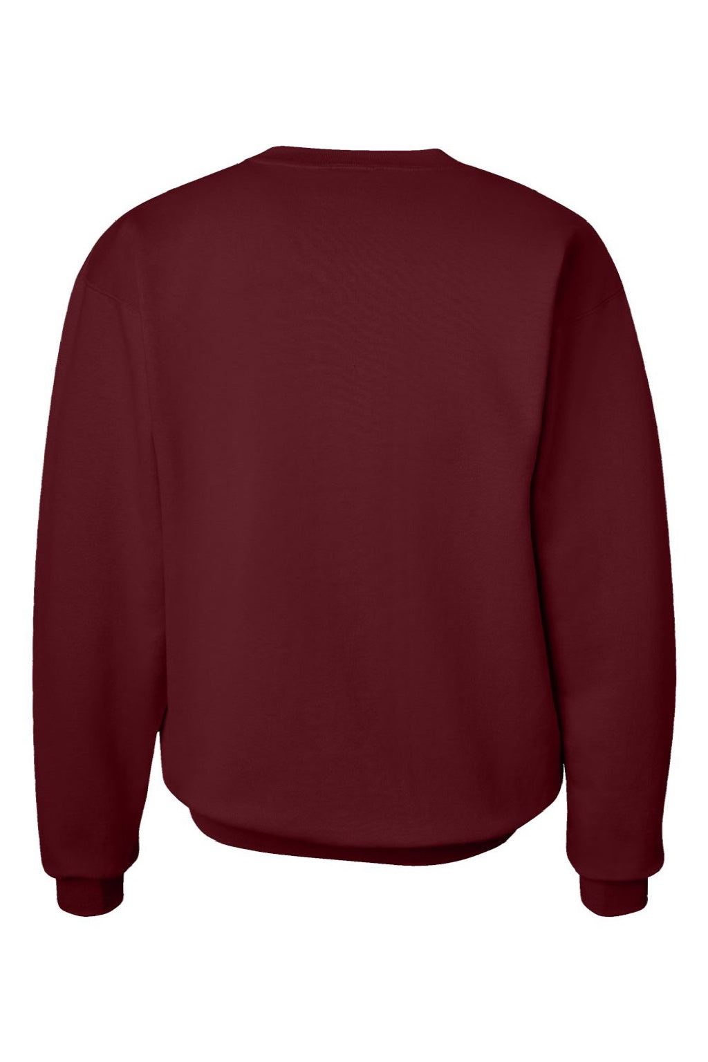 Hanes F260 Mens Ultimate Cotton PrintPro XP Pill Resistant Crewneck Sweatshirt Maroon Flat Back