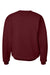 Hanes F260 Mens Ultimate Cotton PrintPro XP Pill Resistant Crewneck Sweatshirt Maroon Flat Back