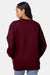 Hanes F260 Mens Ultimate Cotton PrintPro XP Pill Resistant Crewneck Sweatshirt Maroon Model Back