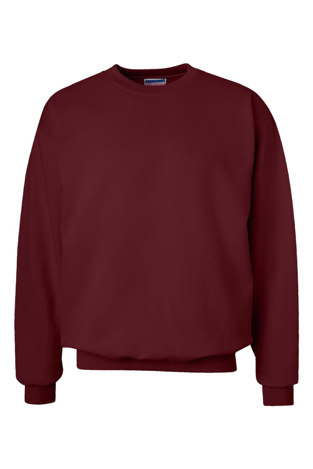 Hanes F260 Mens Ultimate Cotton PrintPro XP Pill Resistant Crewneck Sweatshirt Maroon Flat Front