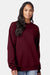 Hanes F260 Mens Ultimate Cotton PrintPro XP Pill Resistant Crewneck Sweatshirt Maroon Model Front