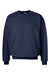 Hanes F260 Mens Ultimate Cotton PrintPro XP Pill Resistant Crewneck Sweatshirt Navy Blue Flat Front