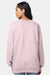 Hanes F260 Mens Ultimate Cotton PrintPro XP Pill Resistant Crewneck Sweatshirt Pale Pink Model Back